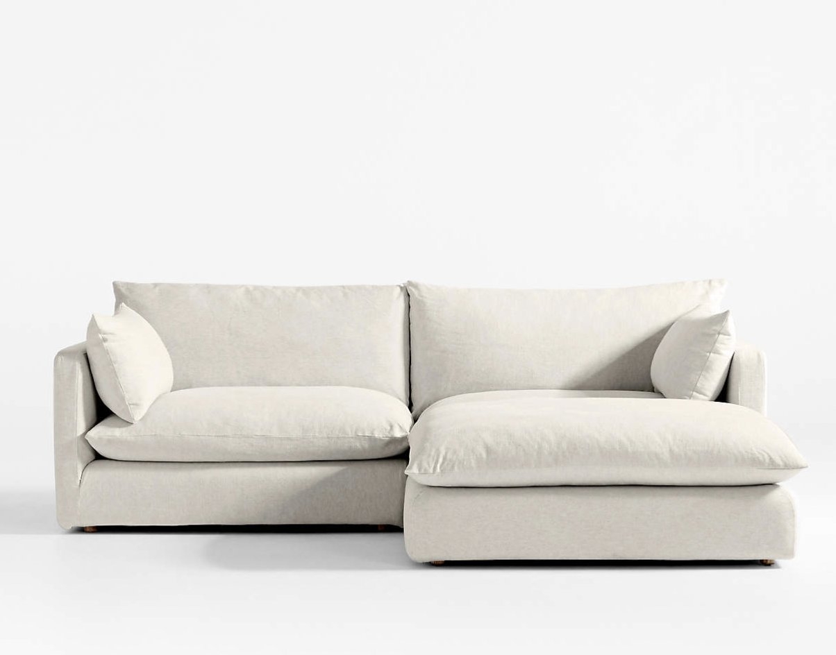 Unwind 3-Piece Reversible Slipcovered Sectional Sofa - Image 0