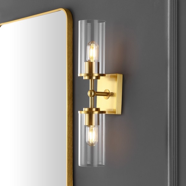 Lolita 2 Lt 6" Wall Sconce - Brass - Safavieh - Image 1