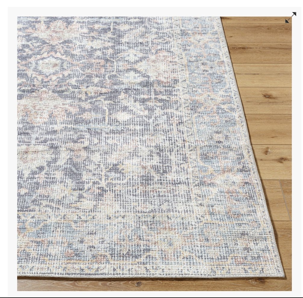 Olympic Gray Indoor 9'2" x 12' Machine Woven Rug - Image 1