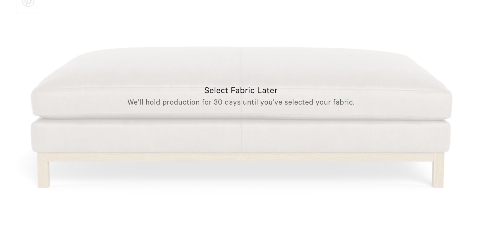 Jasper Leather Ottoman _Buy Now/ decide later - Image 0