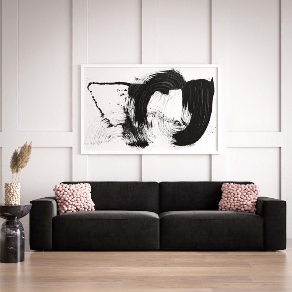 Olafur Black Velvet Sofa - Image 2