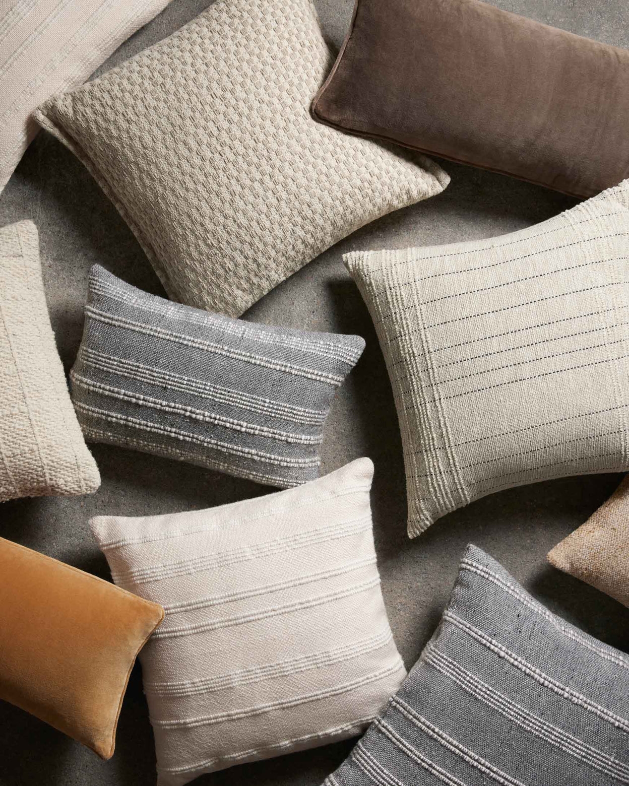 Magnolia Home by Joanna Gaines x Loloi Pillows Sand 22" x 22" Cover w/Poly - Image 2