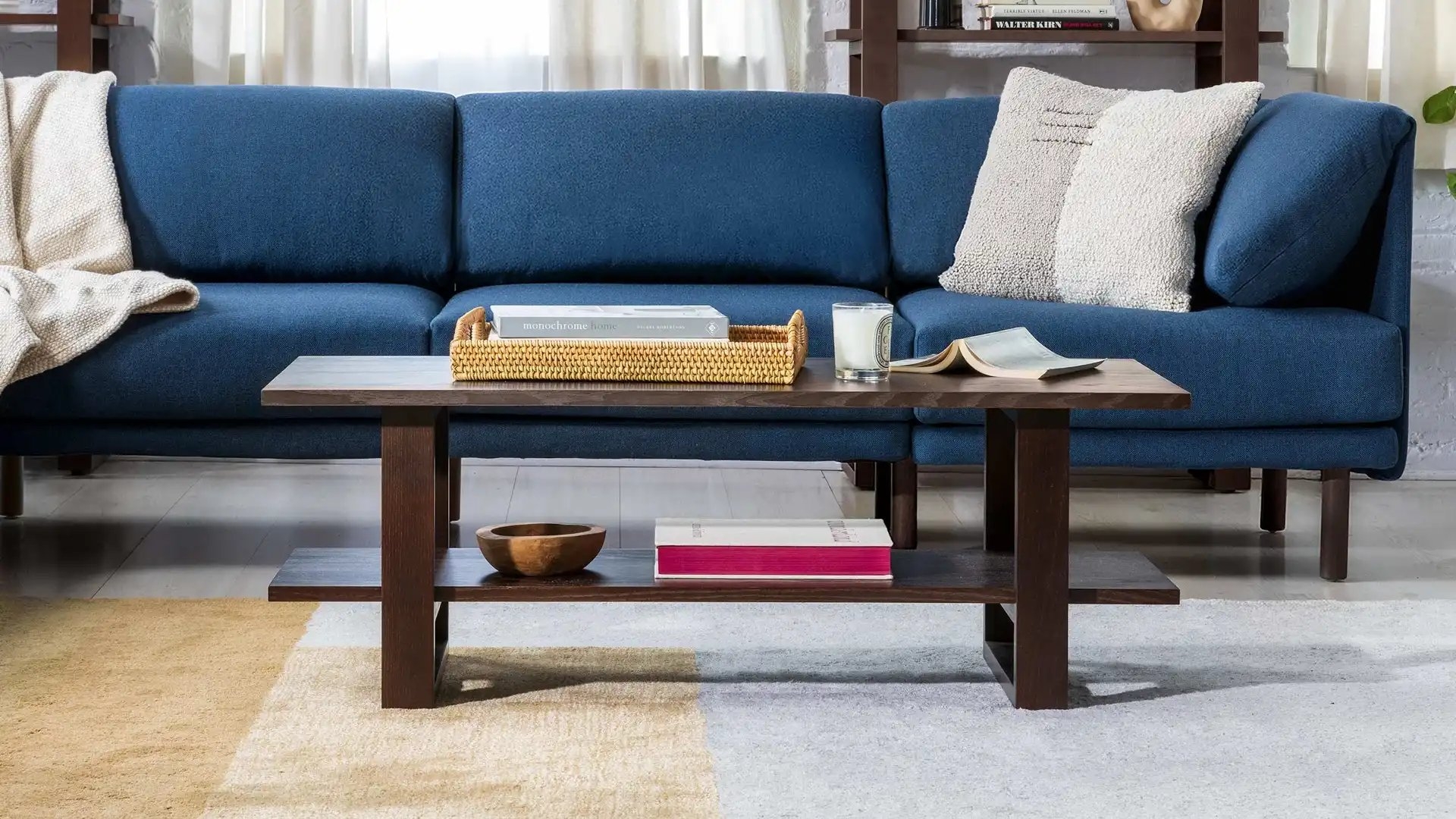 Burrow Index Coffee Table, Leg Finish: WalnutLegs - Image 4