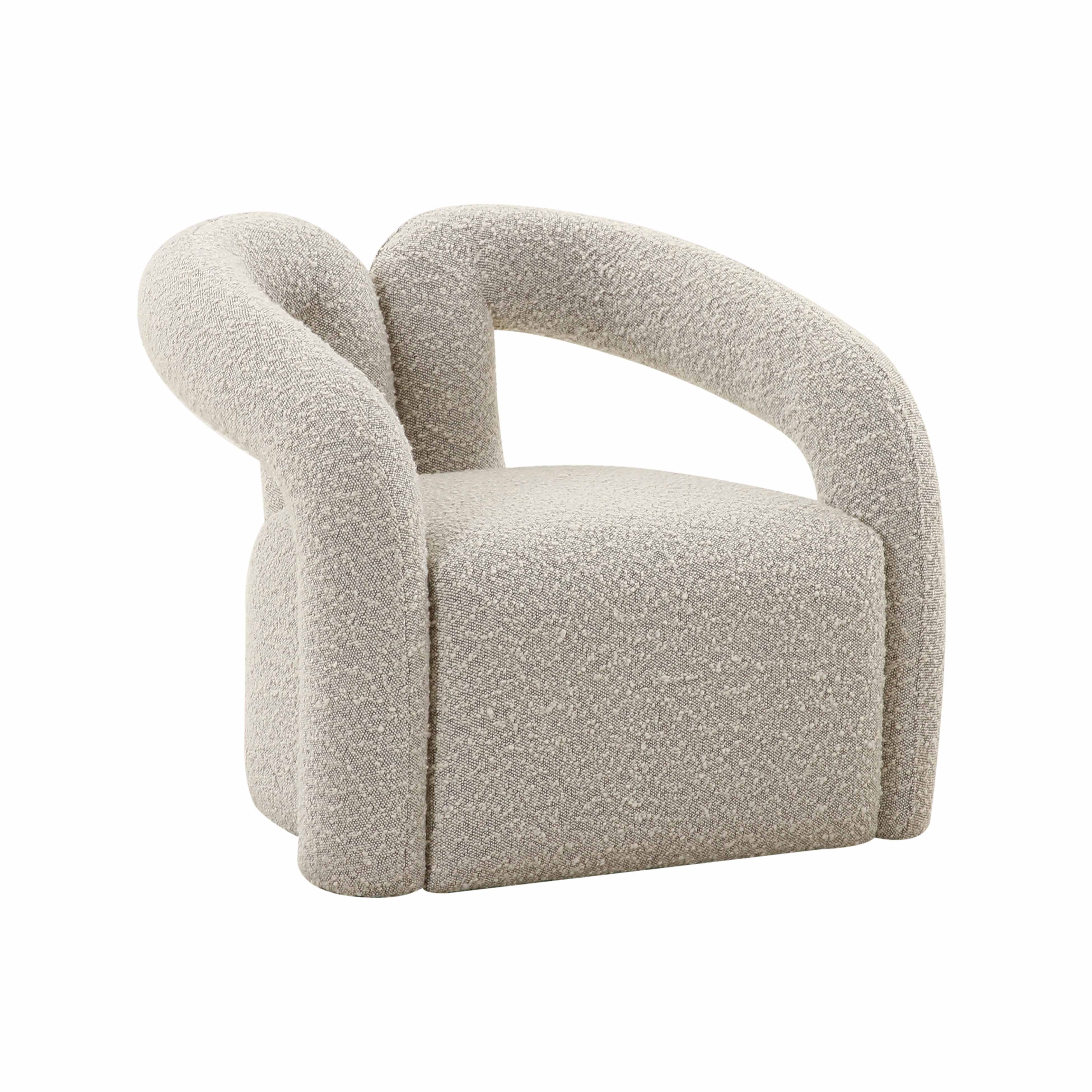 Jenn Speckled Boucle Accent Chair - Image 0
