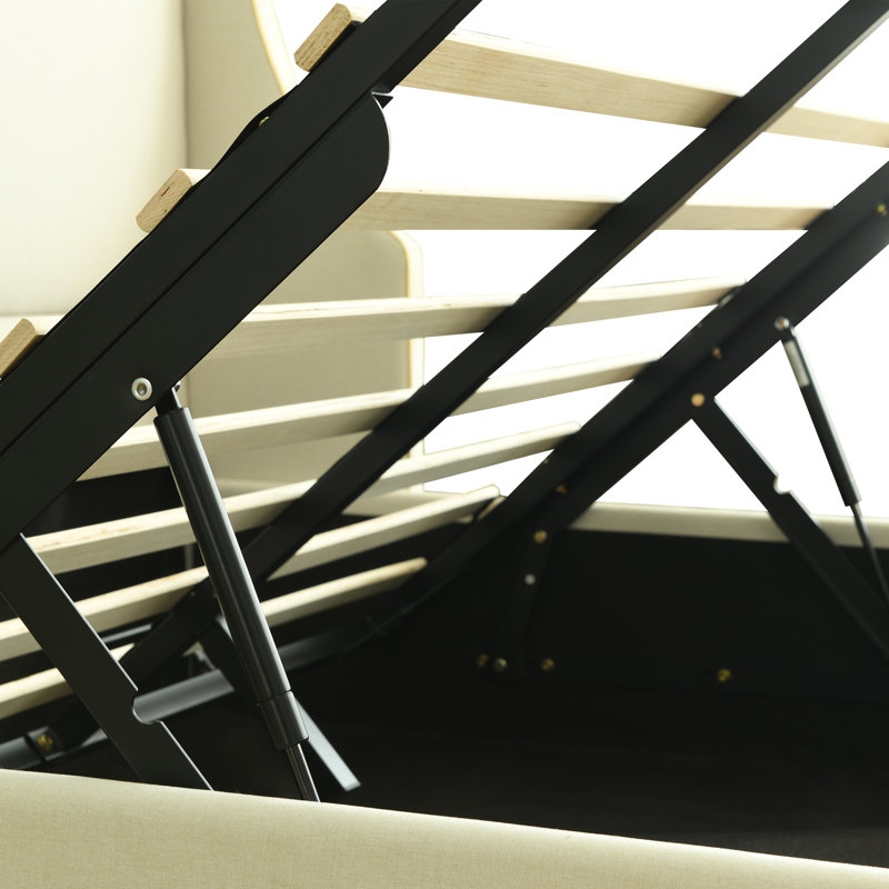 Bertolucci Hydraulic lift storage upholstered flat bed - Image 7