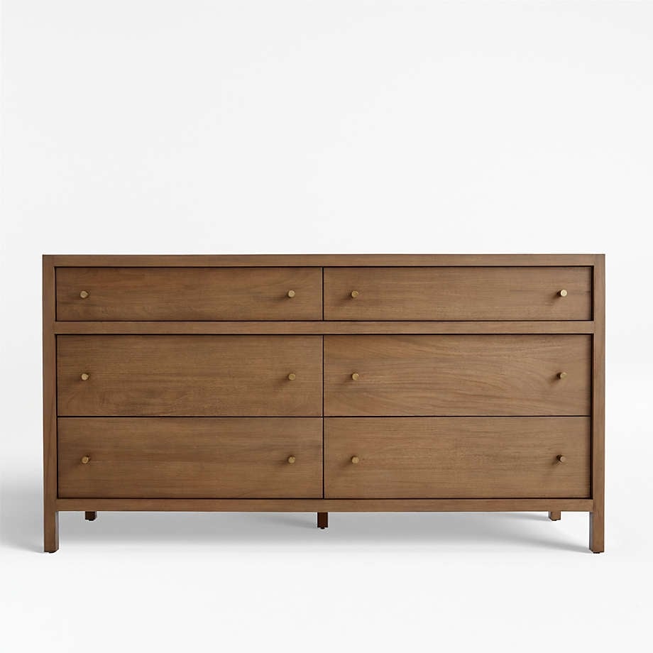 Keane Driftwood 6-Drawer Dresser - Image 0