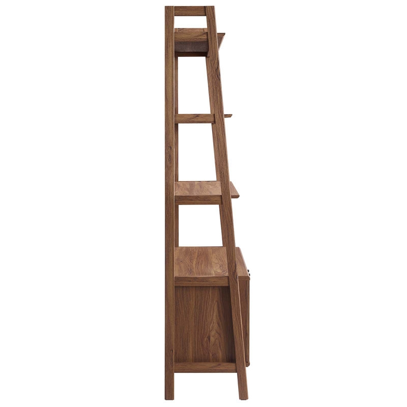 Modway Bixby 33" Bookshelf / Walnut - Image 2