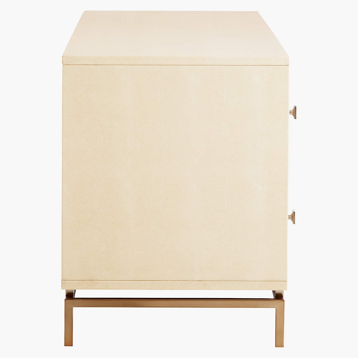Ivory Shagreen Embossed Low Dresser - Image 2