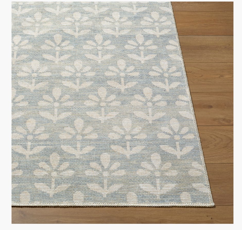 Maya Blue Indoor 9'1" x 12' Machine Woven Rug - Image 2
