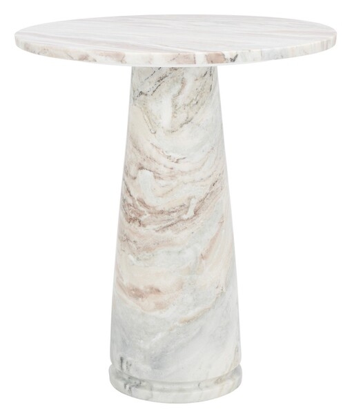 Valentia Tall Round Marble Accent Table - Image 0