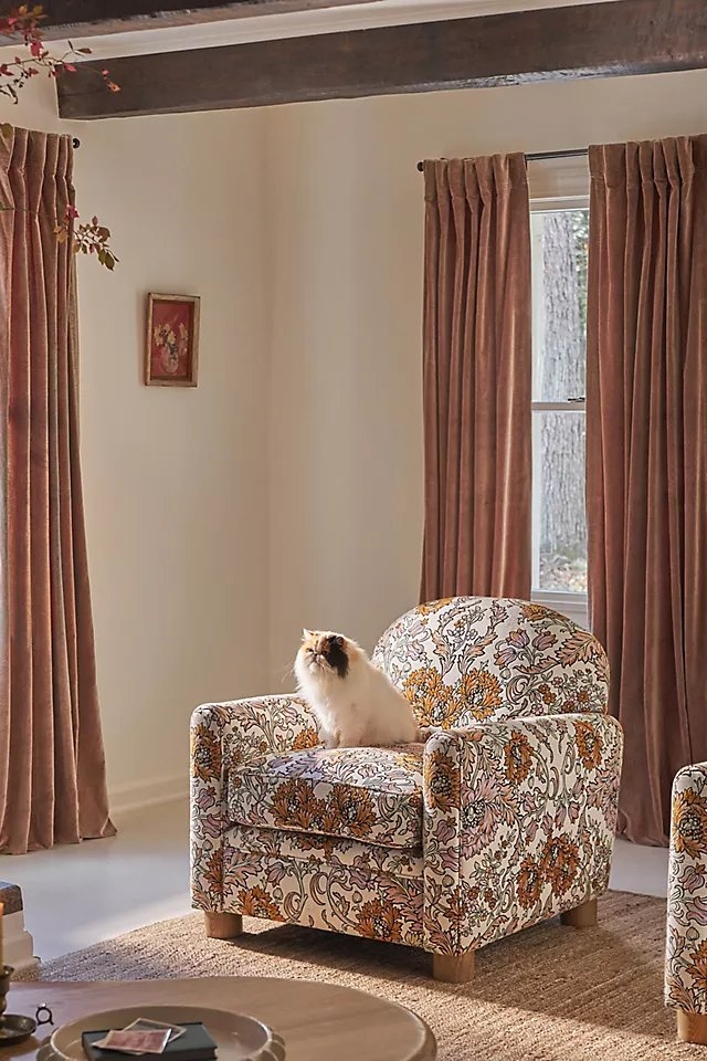 Trova Washed Velvet Curtain - Image 3