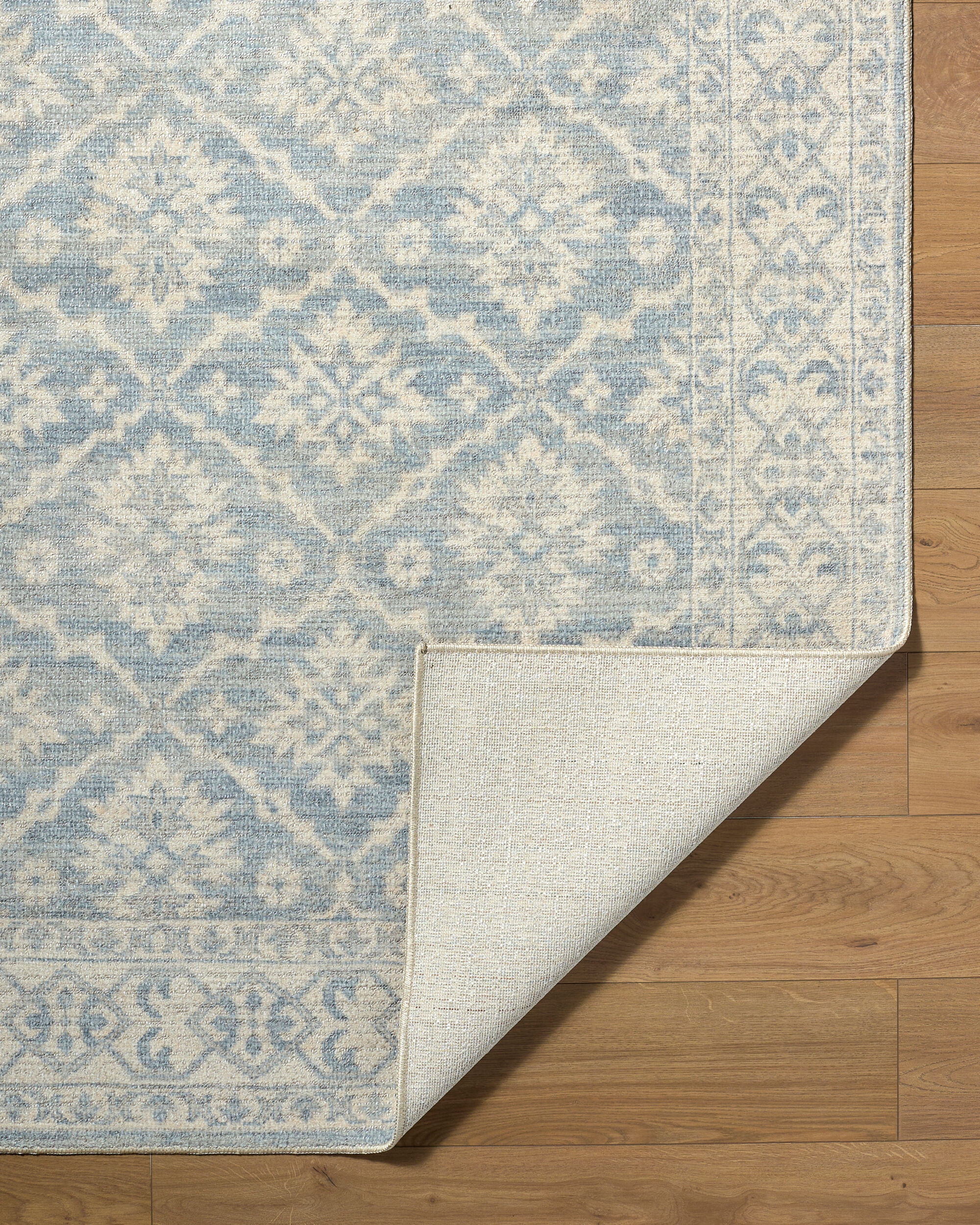 Aram Blue Indoor 7'9" x 10' Machine Woven Rug - Image 4