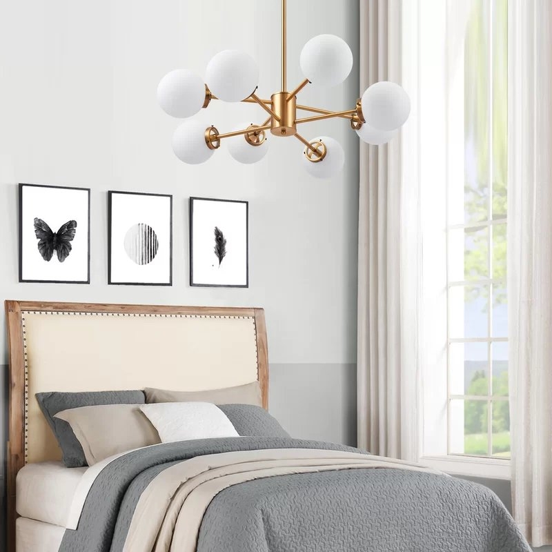 Bustillos 8 - Light Sputnik Modern Linear Chandelier - Image 3