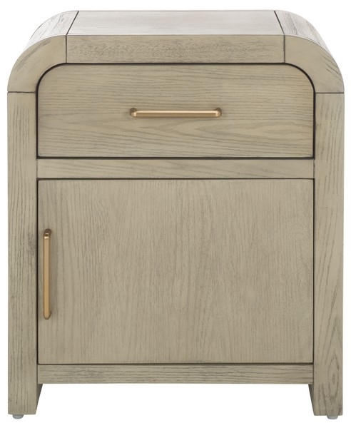 Amika Nightstand - White Washed - Safavieh - Image 0