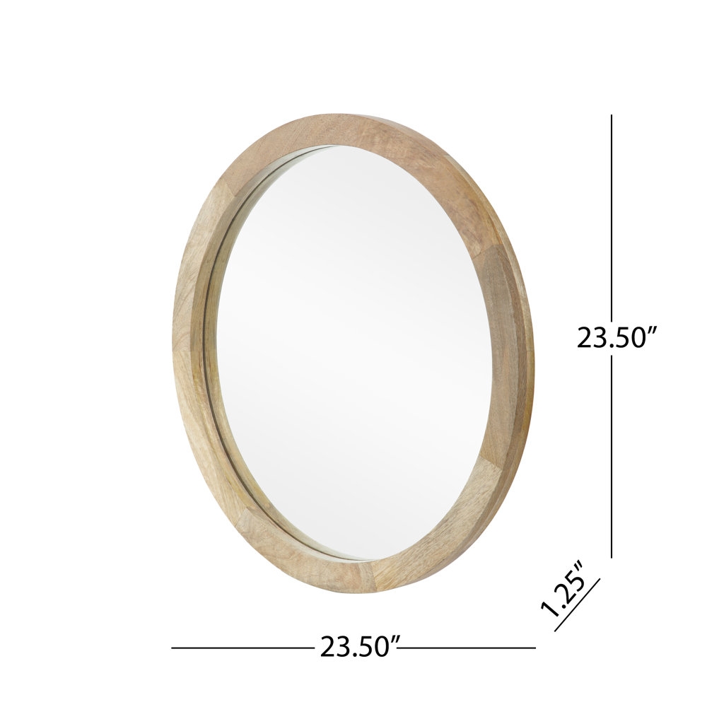 Northome Wood Flat Wall Mirror - Image 3