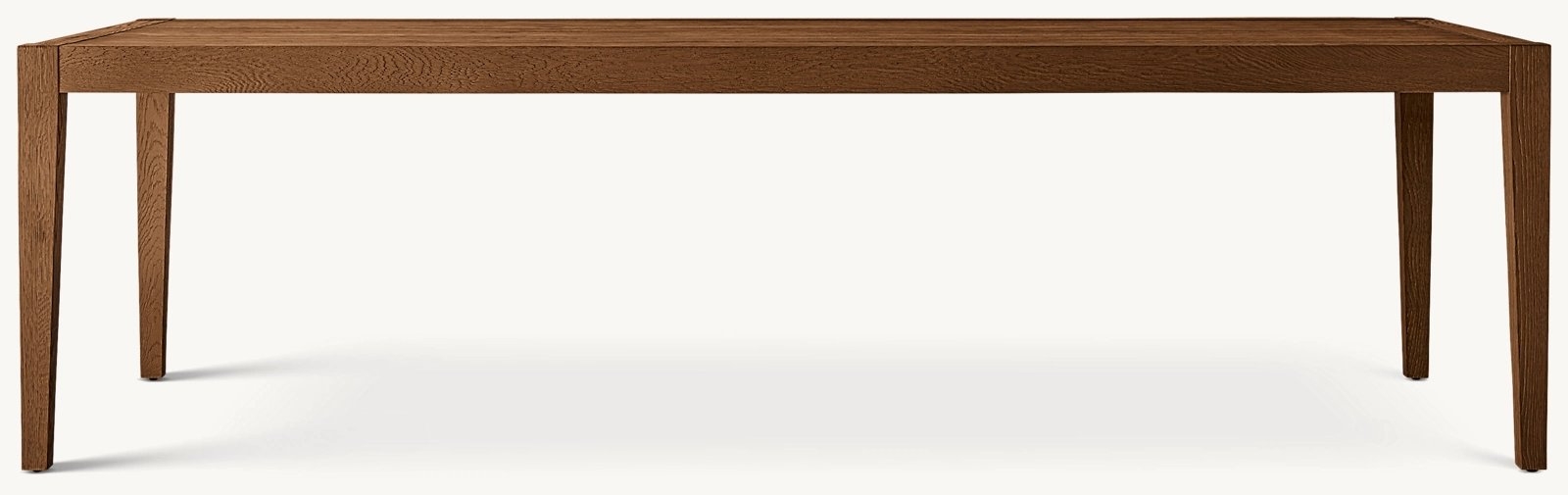 FRENCH CONTEMPORARY RECTANGULAR EXTENSION DINING TABLE - Brushed Light Oak, 72"-120" - Image 0