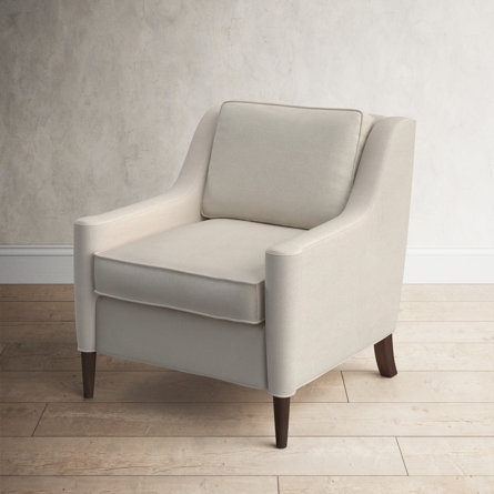 Crispin Wide Arm Velvet Lounge Chair - Image 1
