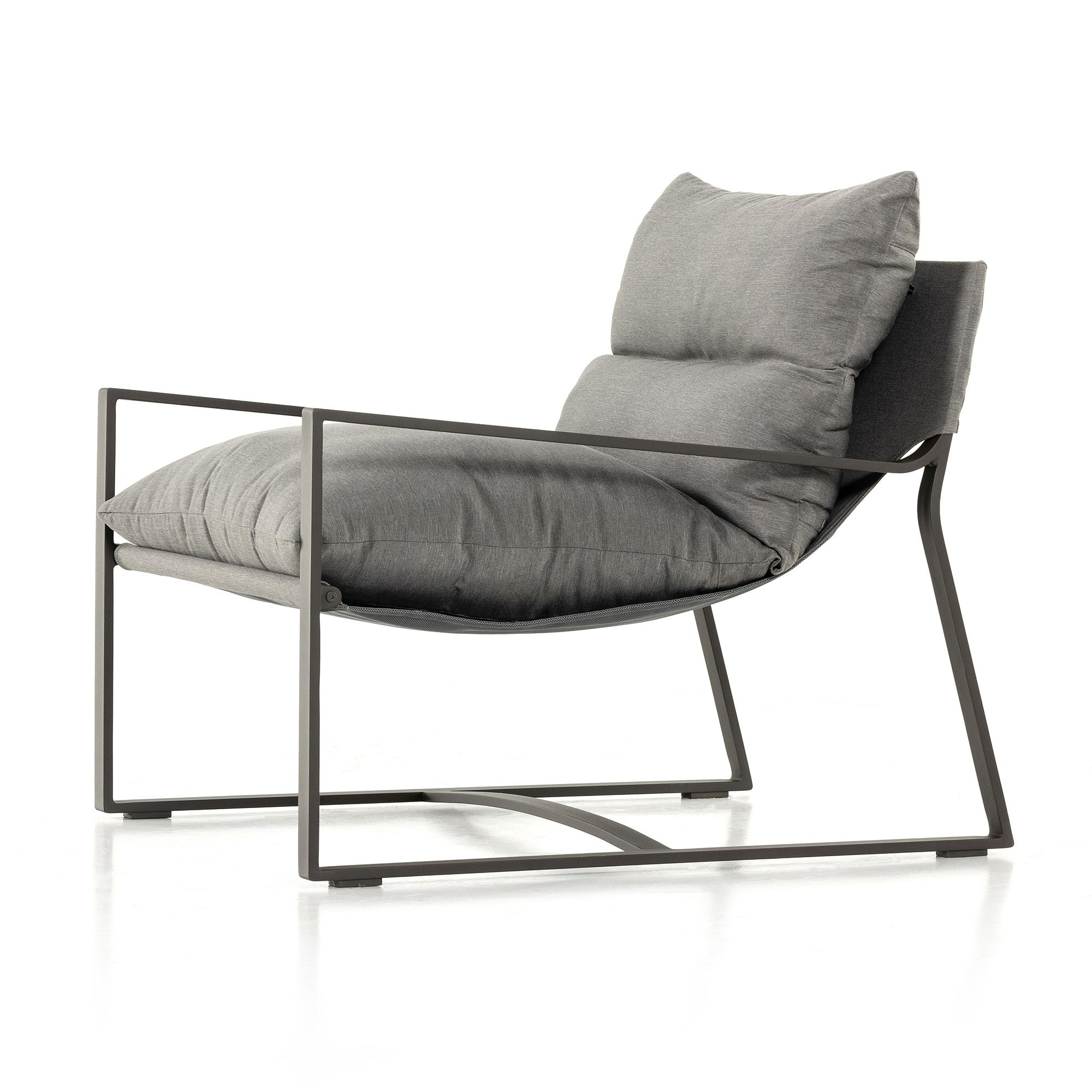 Avon Outdoor Sling Chair, Charcoal - Image 2