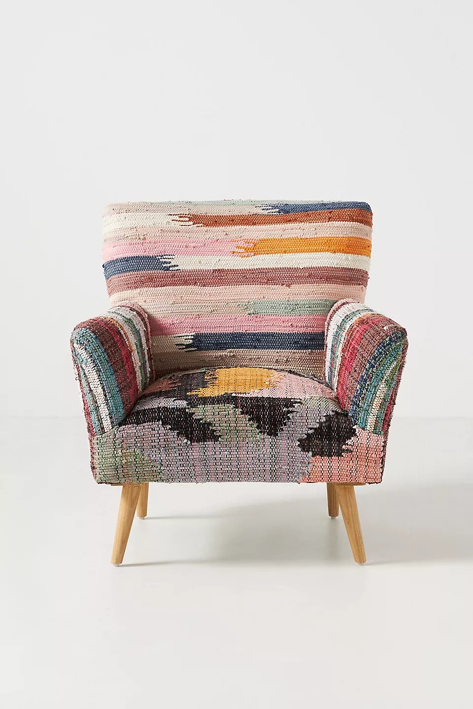 Woven Marija Rag Rug Accent Chair - Image 0