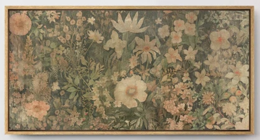 Vintage Floral Garden Antique Style Flower Arrangement - Image 0