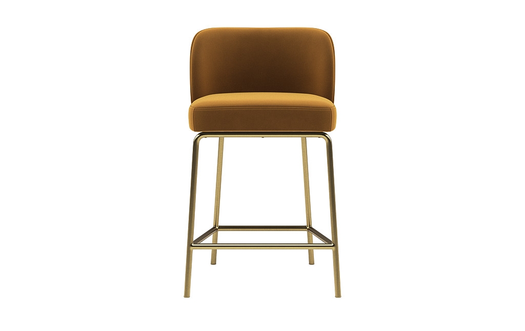 Graham Metal Framed Upholstered Counter Stool - Image 0