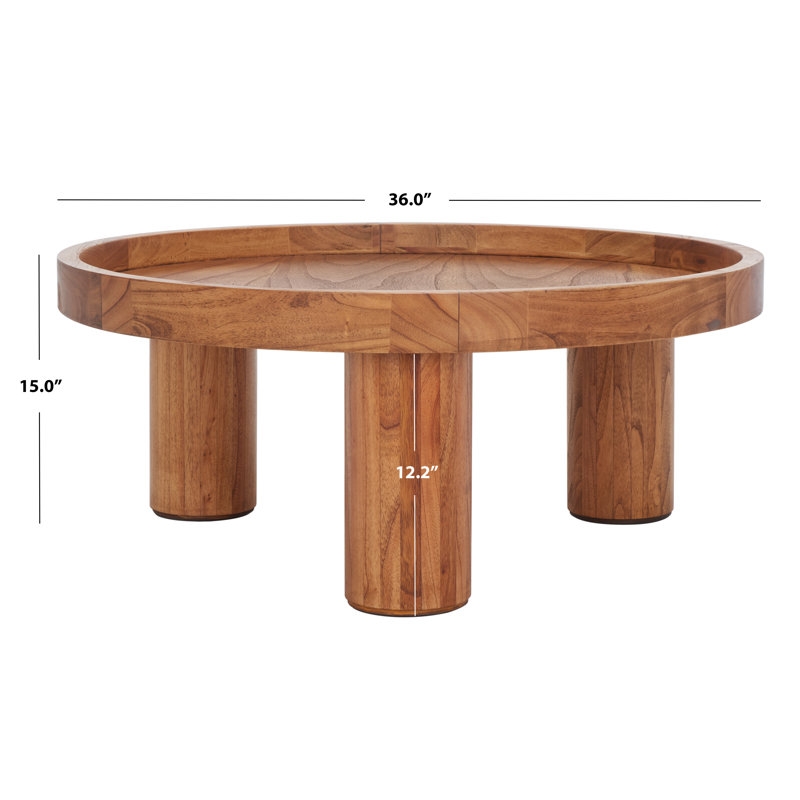 Meek 3 Leg Round Coffee Table - Image 1