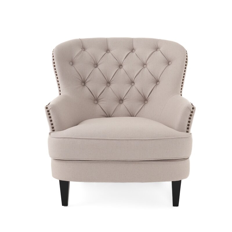 Parmelee Wingback Chair- Natural - Image 1