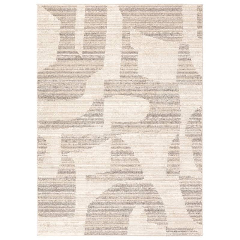 Label J Tremaine EVA05 Abstract Gray Area Rug (6'x9') - Image 0