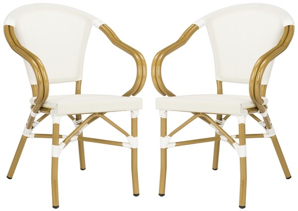 Karine Stacking Arm Chair - Beige - Safavieh - Image 1