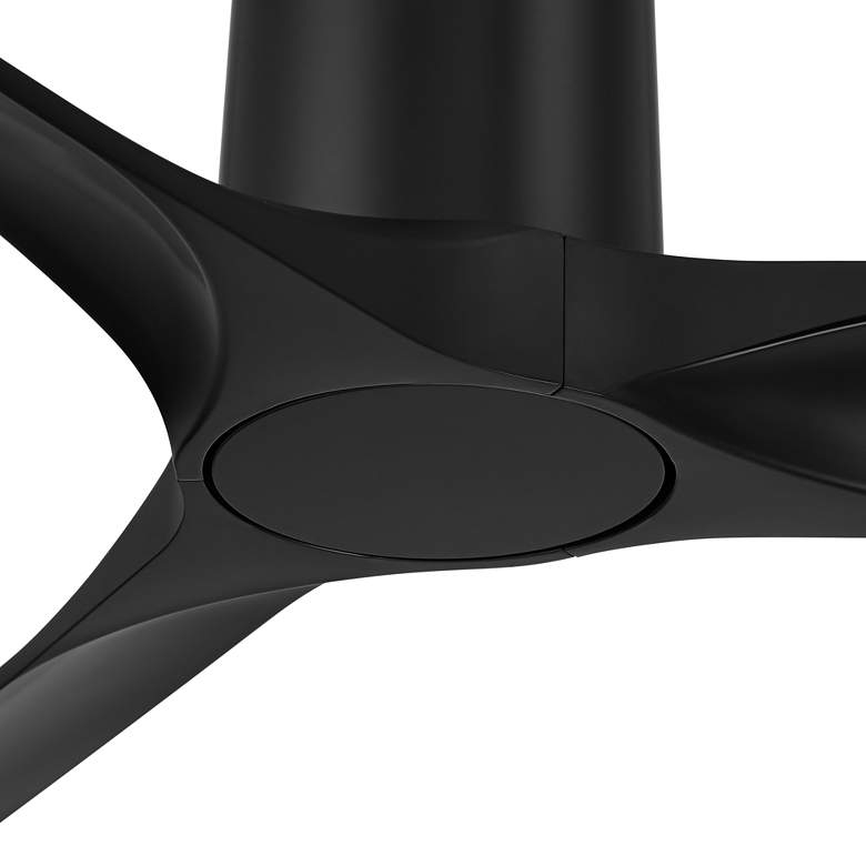 52" Casa Vieja Zebec Black Hugger Ceiling Fan with Remote Control - Image 3