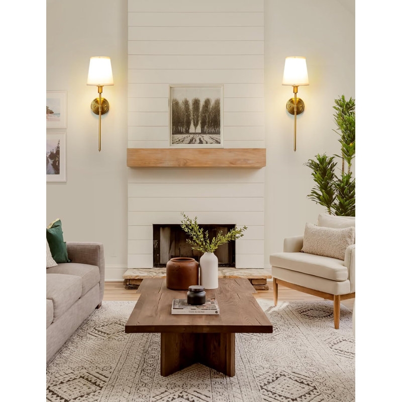 Battery Operated Wall Sconce Set of Two, Wall Sconces with Dimmable and Adjustable Bulb - Image 2