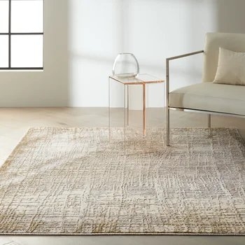 Abstract Taupe Area Rug - Image 2
