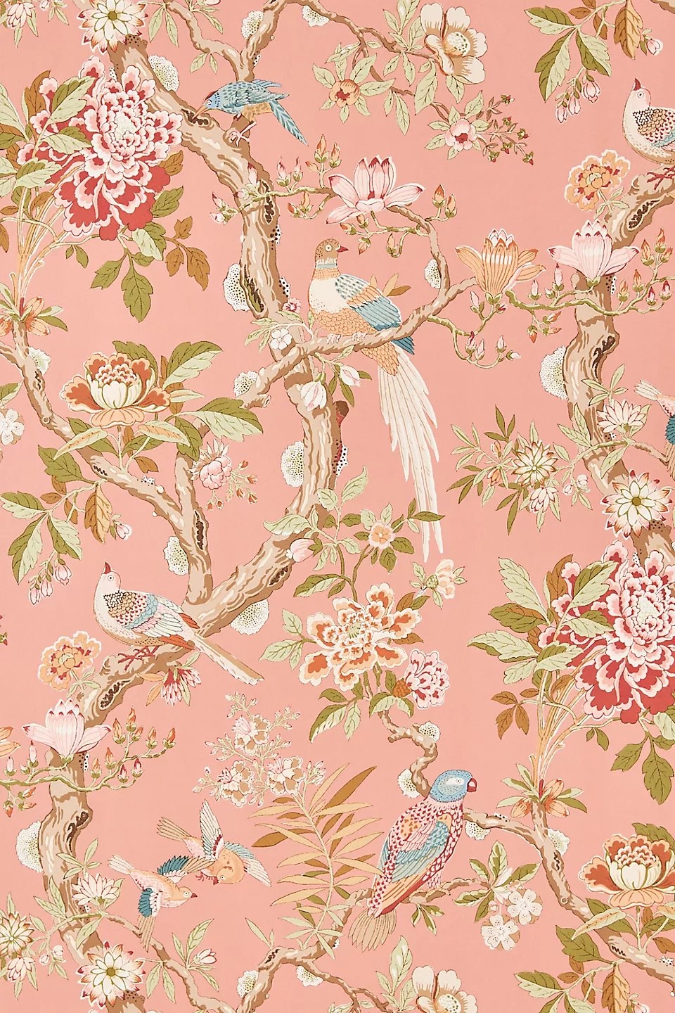 Eltham Floral Bird Wallpaper - Image 1