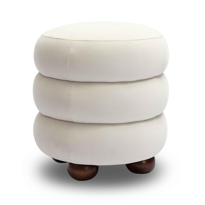 Stefanie Velvet Ottoman - Image 0