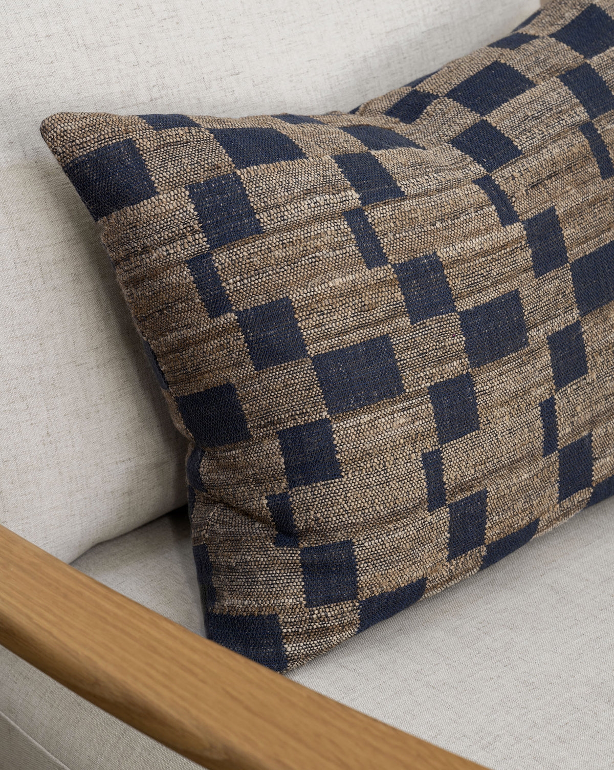 Hedgerow Navy Pillow Cover - Image 1