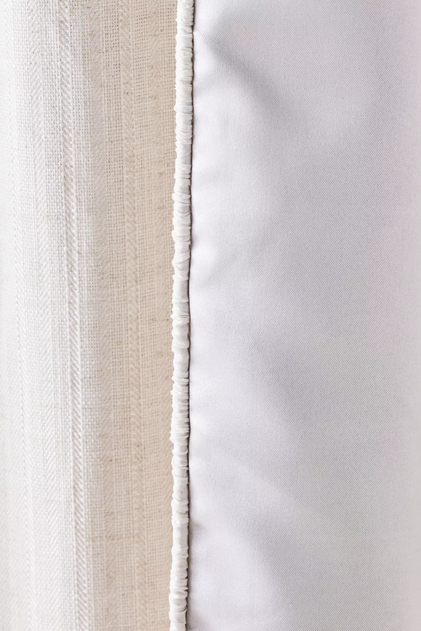 Rowen Woven Textured Ruched Piping Blackout Curtain - Image 2