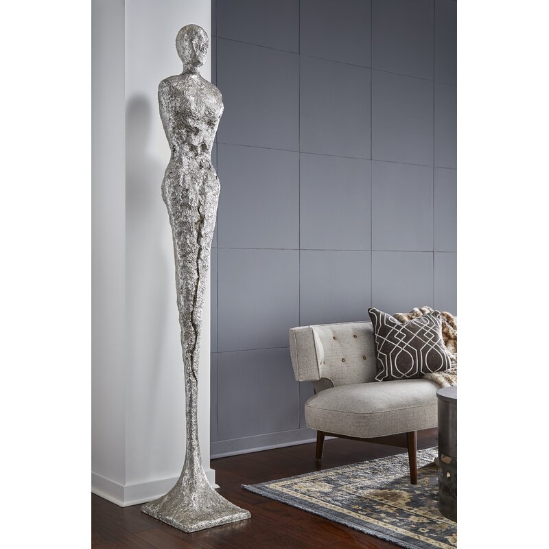 Phillips Collection Skinny Chiseled Female Statue - Image 1