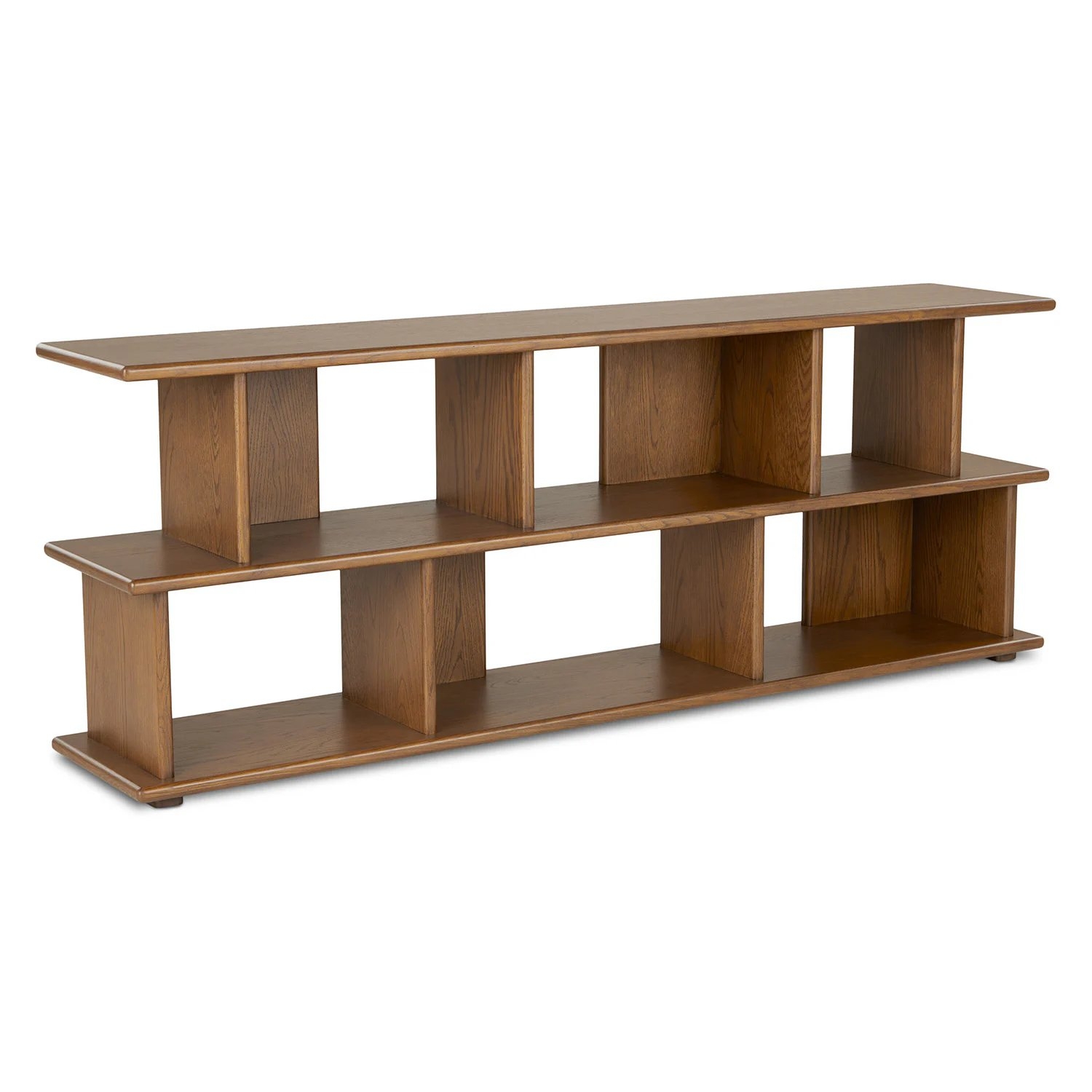 Lafora 72" Bookcase, Short - Smoked Oak - Image 1
