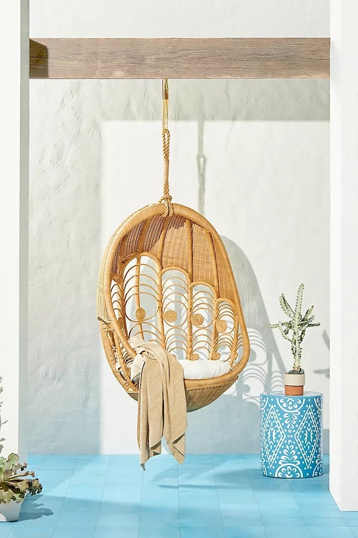 Peacock Indoor/Outdoor Hanging Chair - Image 1