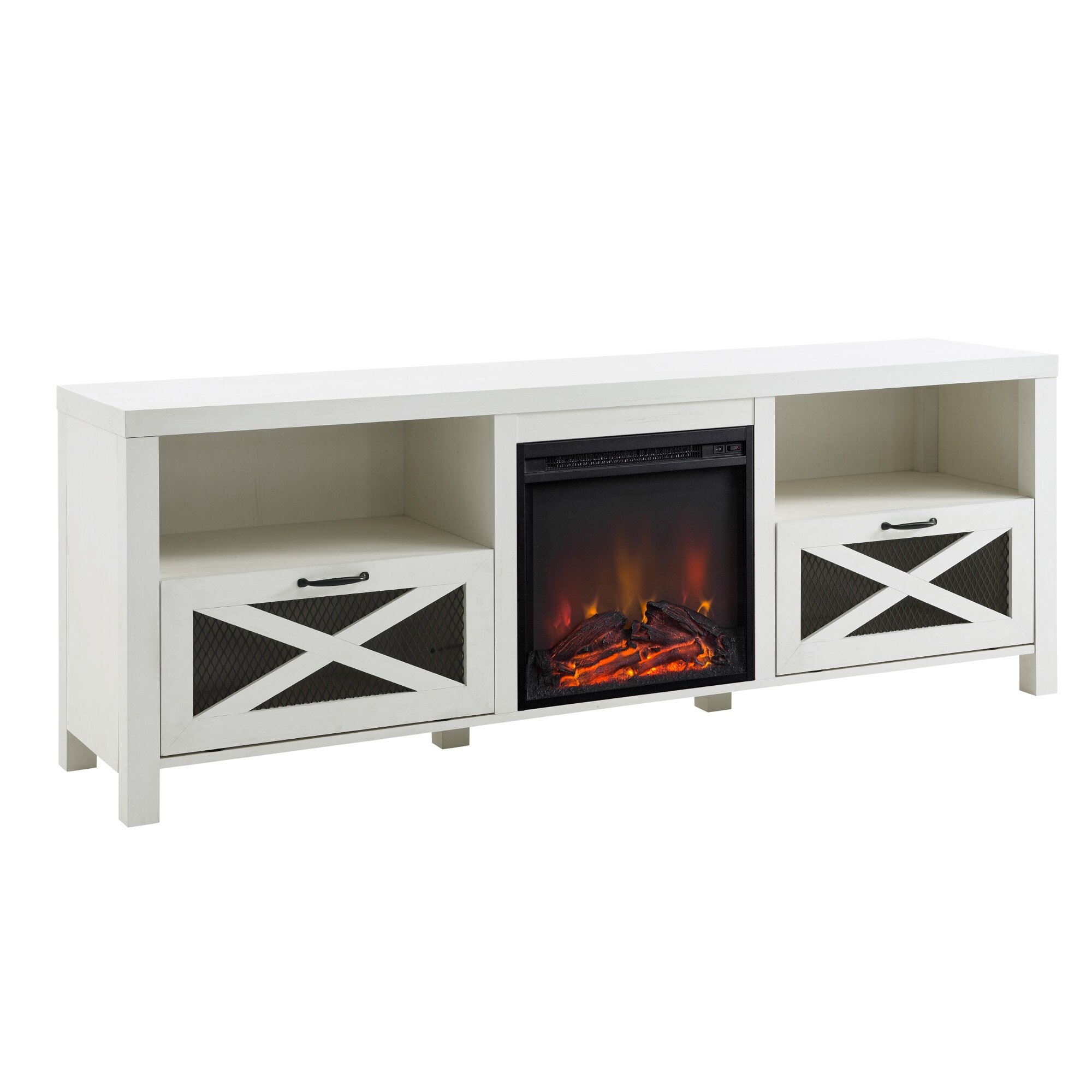 Tansey TV Stand for TVs up to 78" with Fireplace Included - Image 4