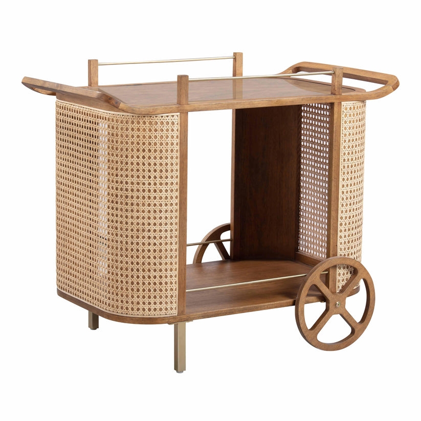 Yuma Natural Rattan Bar Cart - Image 0