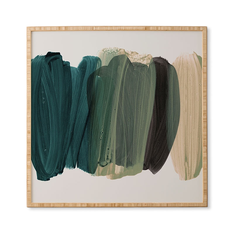 Minimalism 81 by Iris Lehnhardt - Framed Wall Art Bamboo 30" x 30" - Image 0