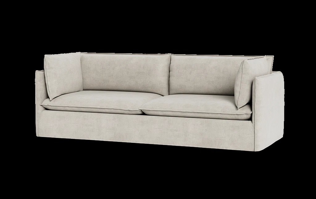 Josie Slipcovered 3-Seat Sofa - Image 0