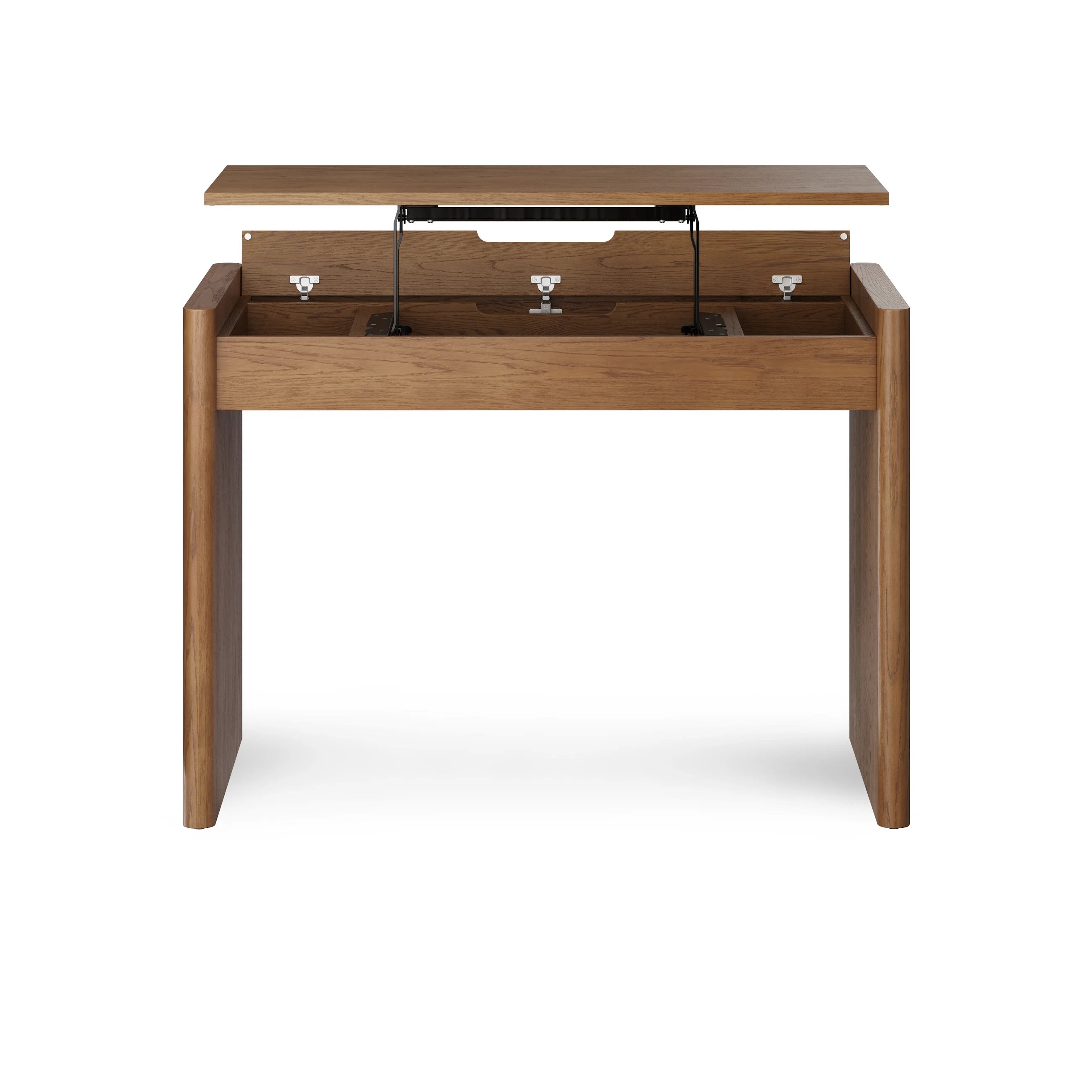 Torme 44" Height Adjustable Desk - Smoked Oak - Image 1