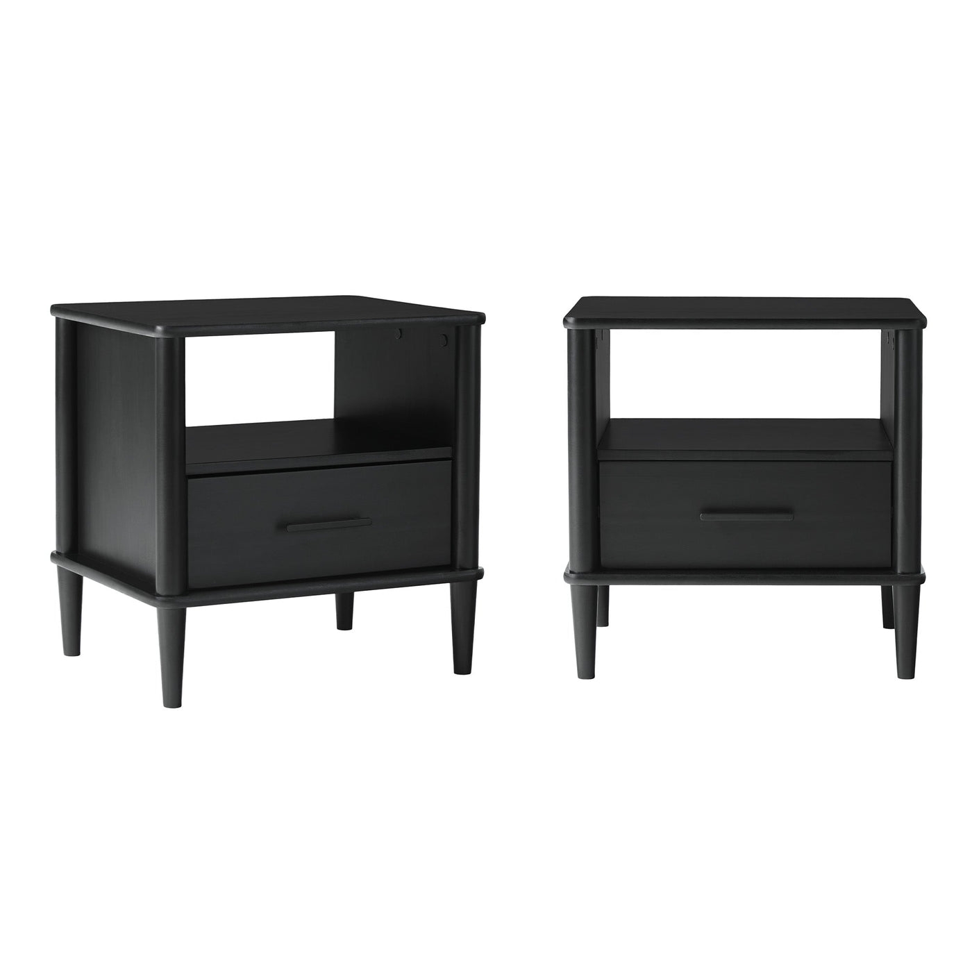 Spindle Transitional 1-Drawer Nightstand, Set of 2 - Image 0
