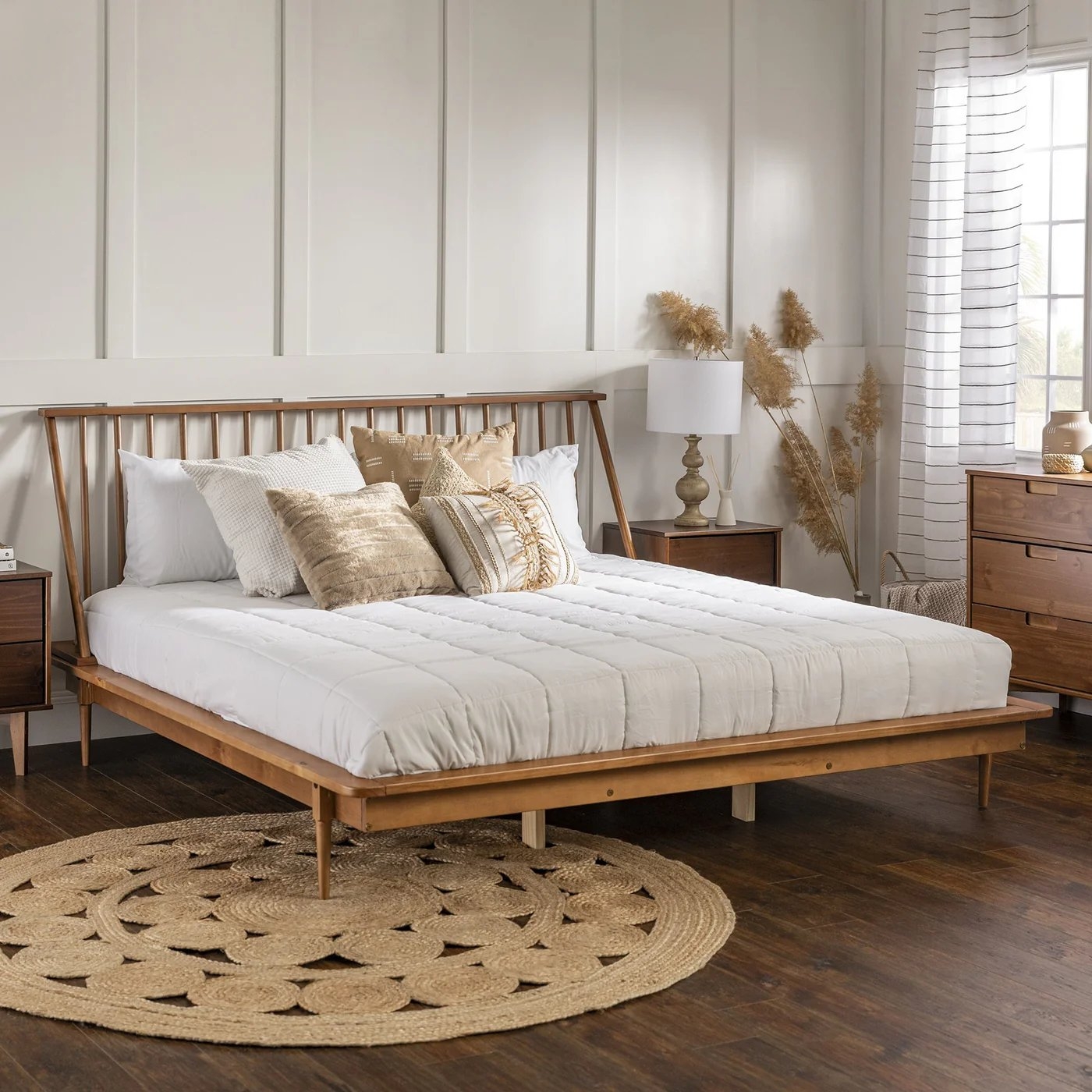 Spindle Back Solid Wood Beds - Image 1