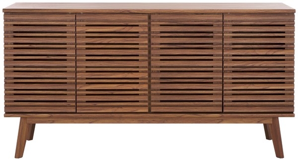 Atlantes 4 Door 4 Shelf Media Stand - Walnut - Image 0