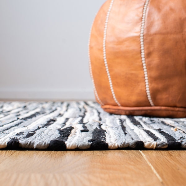 Arlo Home Hand Woven Area Rug, RAR129Q, Black/Multi,  8' X 10' - Image 4