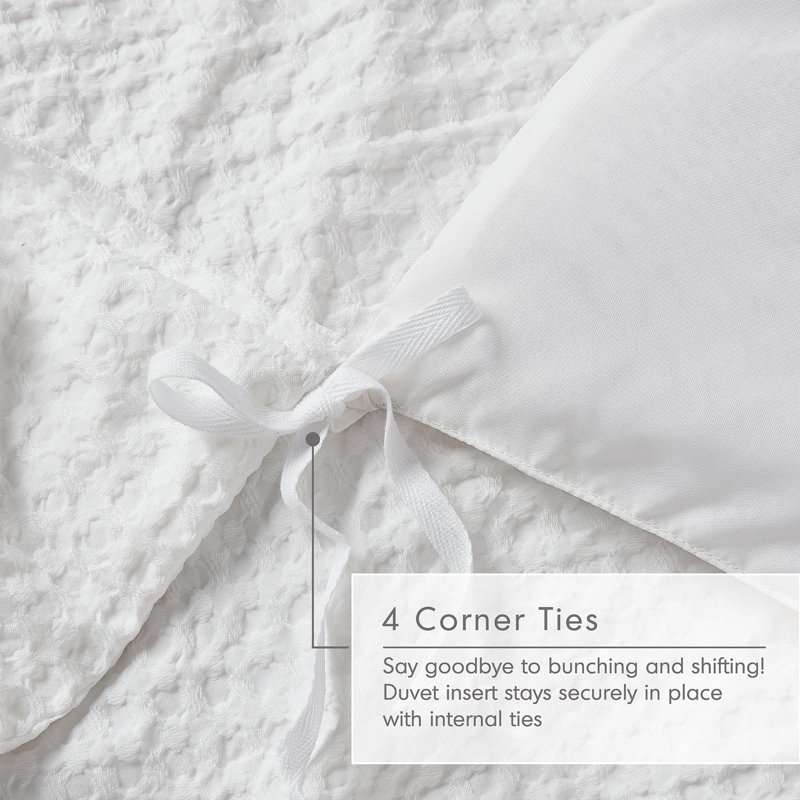 Bora Waffle Weave Textured Microfiber Comforter Set - Image 9