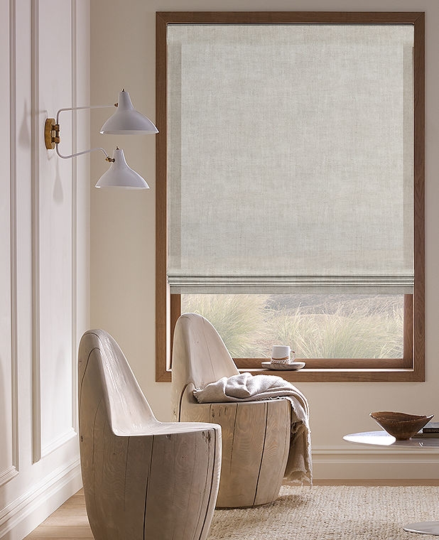 Custom Flat Roman Shade - Image 0